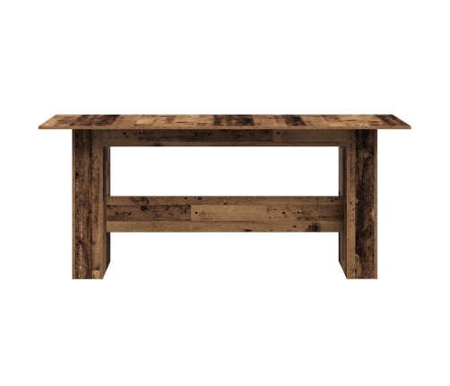 Mesa de comedor de aglomerado madera envejecida 180x90x76 cm