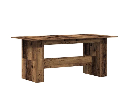 Mesa de comedor de aglomerado madera envejecida 180x90x76 cm