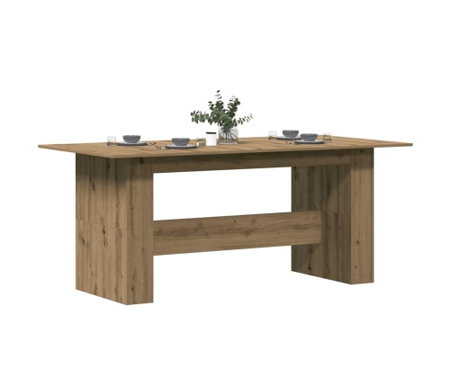 Mesa de comedor madera ingeniería roble artisan 180x90x76 cm