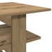 Mesa de centro madera ingeniería roble artesanal 102x55x42cm