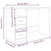 Escritorio de madera ingeniería madera envejecida 102x76x50 cm