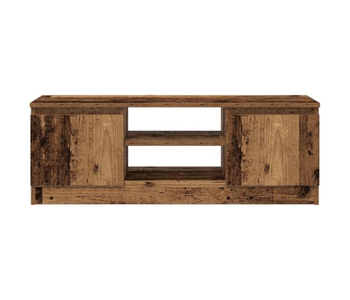 Mueble para TV madera ingeniería madera envejecida 102x30x36 cm