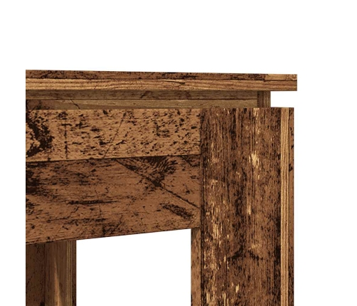 Mesa de comedor de madera contrachapada madera vieja