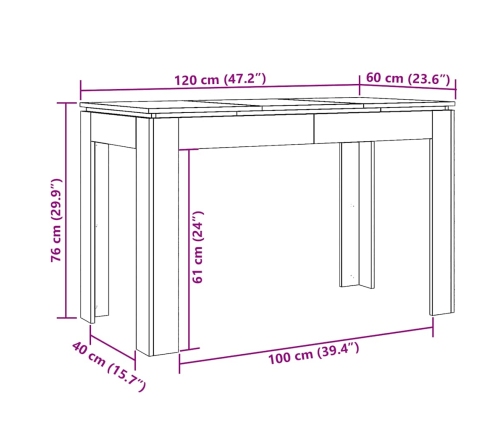 Mesa de comedor de madera contrachapada madera vieja