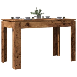 Mesa de comedor de madera contrachapada madera vieja