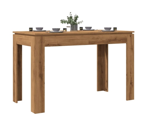 Mesa de Comedor Roble Artesano 120x60x76cm madera reconstituida