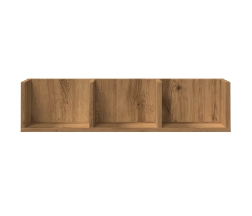 Estante de pared CD madera ingeniería roble artisan 75x18x18 cm