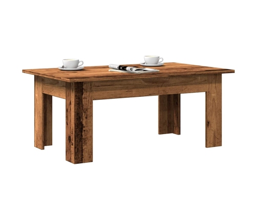 Mesa de centro madera contrachapada madera envejecida