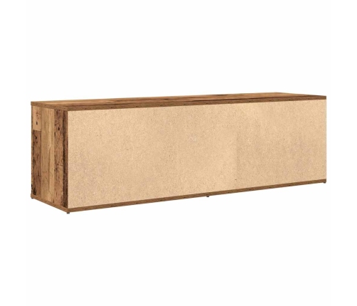 Mueble de TV madera contrachapada envejecida 120x34x37 cm