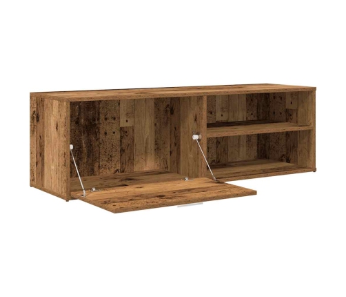 Mueble de TV madera contrachapada envejecida 120x34x37 cm