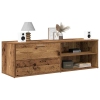 Mueble de TV madera contrachapada envejecida 120x34x37 cm