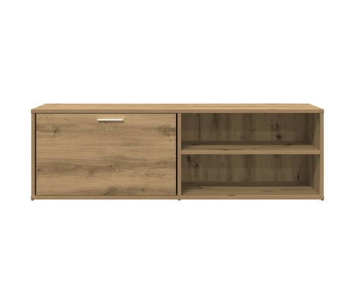 Mueble de TV madera de ingeniería roble artesanal 120x34x37 cm