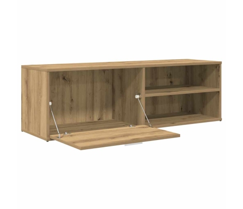 Mueble de TV madera de ingeniería roble artesanal 120x34x37 cm