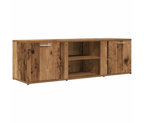 Mueble de TV madera contrachapada envejecida 120x34x37 cm