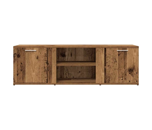 Mueble de TV madera contrachapada envejecida 120x34x37 cm