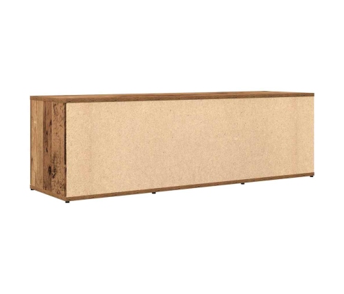 Mueble de TV madera contrachapada envejecida 120x34x37 cm