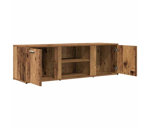 Mueble de TV madera contrachapada envejecida 120x34x37 cm