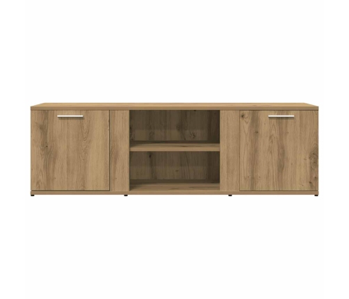 Mueble de TV madera de ingeniería roble artesanal 120x34x37 cm