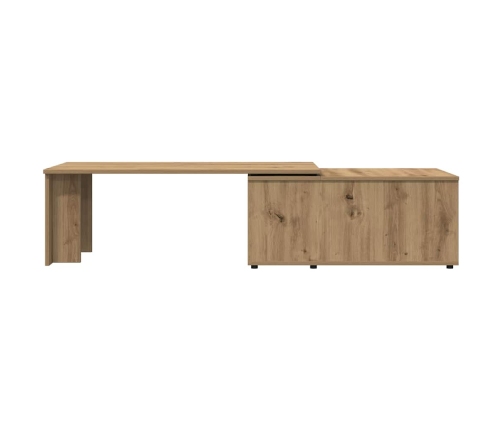 Mesa de centro madera de ingeniería roble artisan 150x50x35 cm