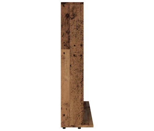 Mueble de CD madera de ingeniería envejecida 100x23x89,5 cm