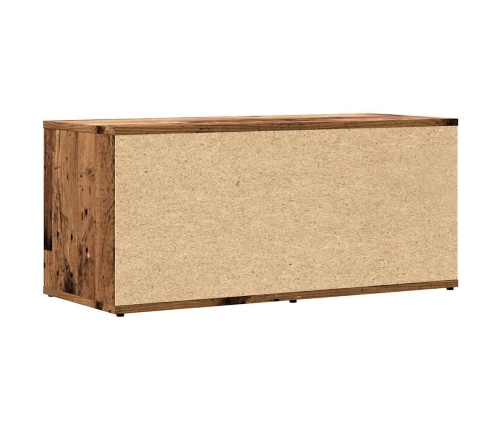 Mueble de TV madera ingeniería madera envejecida 80x34x35,5 cm