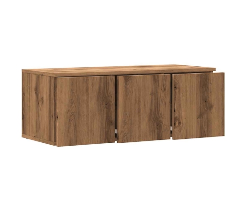 Mueble para TV madera contrachapada roble artisan 80x34x30 cm