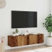 Mueble de TV de pared madera ingeniería envejecida 120x30x30 cm