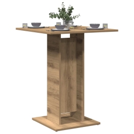 Mesa de bistró madera de ingeniería roble artisan 60x60x75 cm