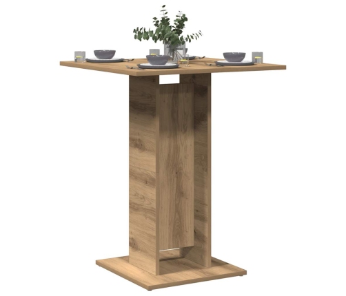 Mesa de bistró madera de ingeniería roble artisan 60x60x75 cm