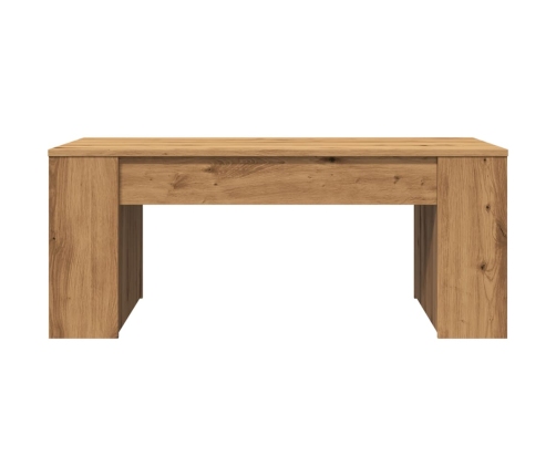 Mesa de centro madera ingeniería roble artesanal 102x55x42cm