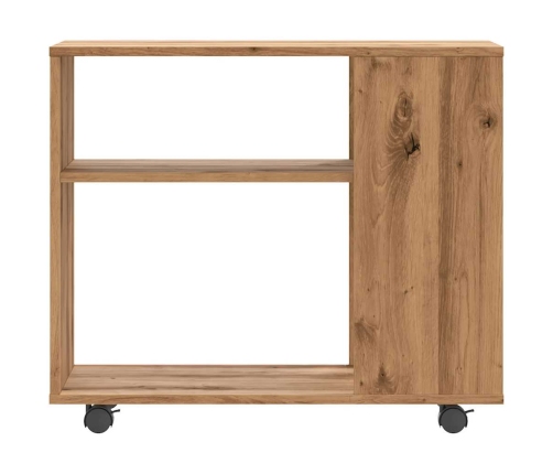 Mesa auxiliar de madera de ingeniería roble artisan 70x35x55 cm