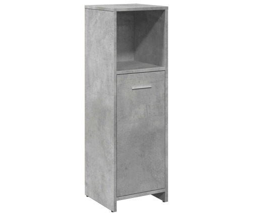 Armario de baño madera contrachapada gris 30x30x95 cm