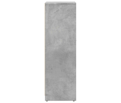 Armario de baño madera contrachapada gris 30x30x95 cm