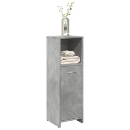 Armario de baño madera contrachapada gris 30x30x95 cm