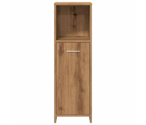 Armario de baño madera contrachapada roble artisan 30x30x95 cm