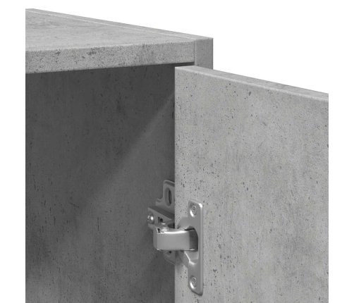 Armario lavabo baño madera ingeniería gris hormigón 60x33x60 cm