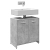 Armario lavabo baño madera ingeniería gris hormigón 60x33x60 cm