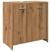 Mueble de lavabo de baño madera roble artisan 60x33x60 cm