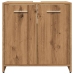 Mueble de lavabo de baño madera roble artisan 60x33x60 cm