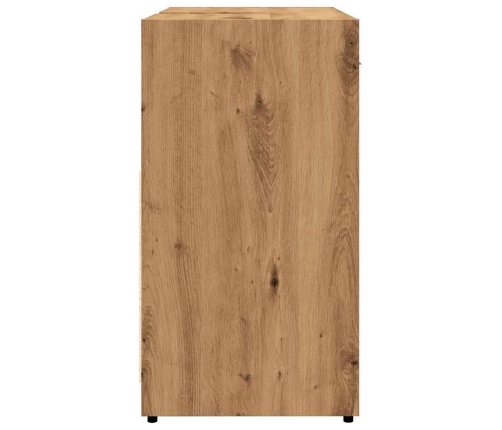 Mueble de lavabo de baño madera roble artisan 60x33x60 cm