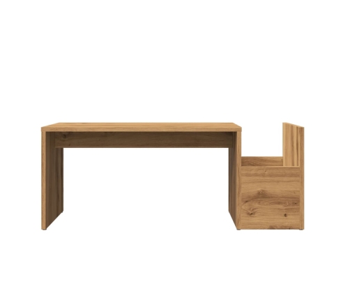 Mesa de centro madera ingeniería roble artisian 90x45x35 cm