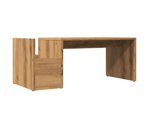 Mesa de centro madera ingeniería roble artisian 90x45x35 cm