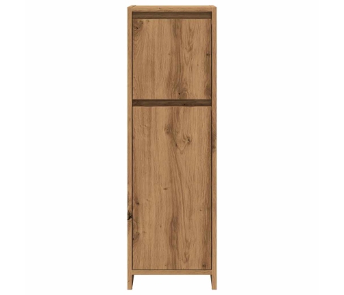 Armario de baño madera contrachapada roble artisan 30x30x95 cm