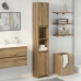 Armario de baño madera ingeniería roble artisan 30x30x183,5 cm