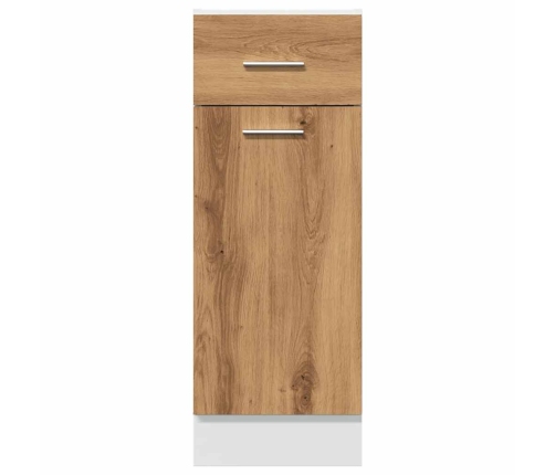 Armario inferior cajón madera roble artisan 30x46x81,5 cm