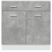 Armario inferior cajón contrachapada gris hormigón 80x46x81,5cm