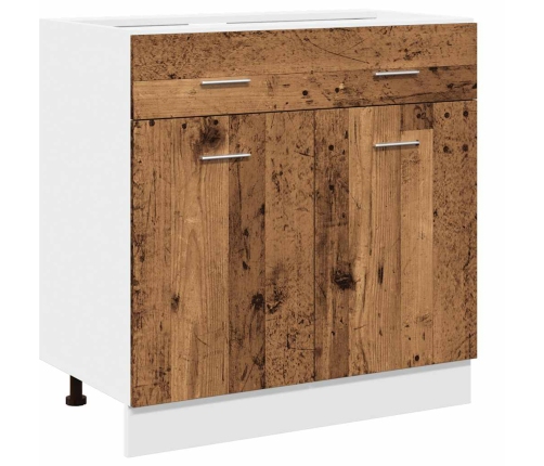 Armario inferior cajón madera envejecida 80x46x81,5 cm