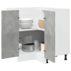 Mueble cocina madera ingeniería gris hormigón 75,5x75,5x81,5 cm