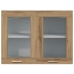 Armario colgante vidrio madera roble artisan 80x31x60 cm