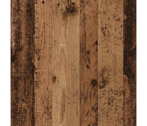 Armario colgante de esquina madera envejecida 57x57x60 cm